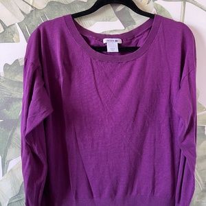 Vibrant purple Lacoste light sweater